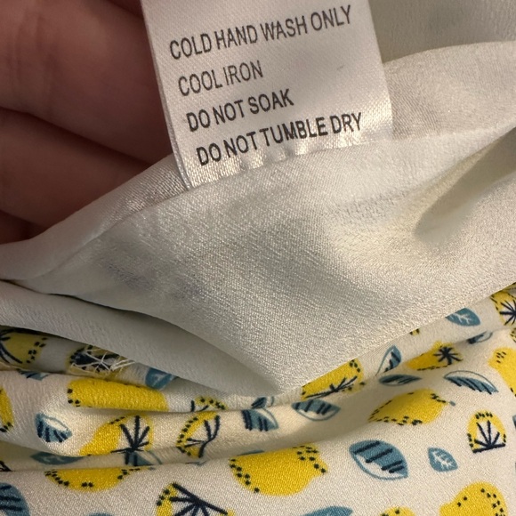 PRINCESS POLLY Positano Lemon Fruit Mini Skirt White Yellow Green Novelty Short - Picture 8 of 9